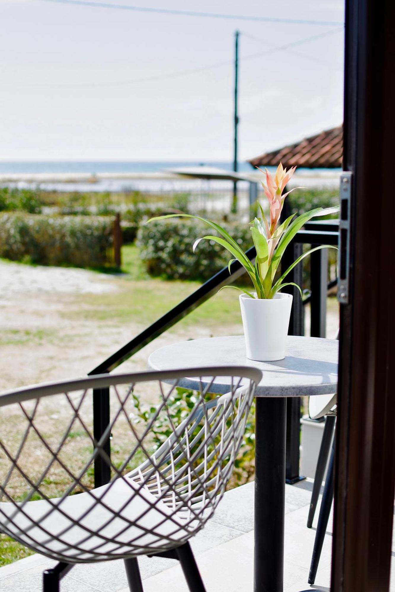 Room Nine 9 Beachfront Apartments Nea Kallikrateia Bagian luar foto